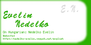 evelin nedelko business card